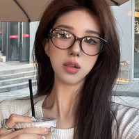 高端近视镜新款眼镜2026女眼镜架复古眼镜框可配近视超轻黑框感
