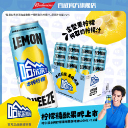 哈尔滨啤酒 麦汁浓度12.5度 柠檬果味啤酒 1x12x 听装 500ml