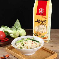 京老太低盐铁棍山药裤带刀削面 营养辅食 杂粮健康 方便挂面面条