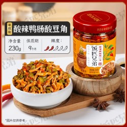 饭匹兄弟 酸辣鸭肠酸豆角辣椒酱下饭菜拌饭酱香辣咸菜即食湖南特产