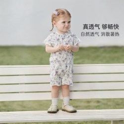 巴厘小猪 婴儿衣服短袖连体衣