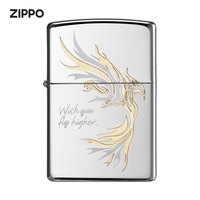 移动端：ZIPPO 防风煤油打火机 飞鸿 镜面镀铬 520礼物送男友 单机