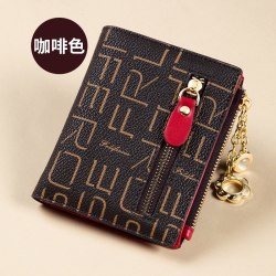 法尼·亚 钱包女士2023短款小巧卡包一体零钱夹品牌折叠拉链女式皮夹