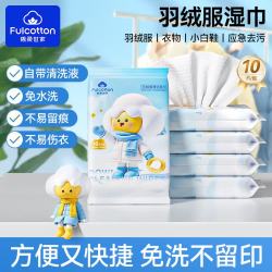 棉柔世家 清洁湿巾羽绒服湿巾擦鞋小白鞋湿纸巾免洗去污渍强效去污功能湿巾 【羽绒服