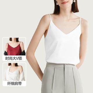 简云 女士冰丝无痕吊带背心 黑色 M码