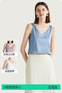 简云 仿真丝冰丝无痕 女士打底衫