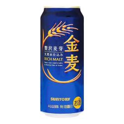 三得利 日本进口suntroy三得利 金麦啤酒500ml*6罐晚酌的流派剧同款饮料 日本进口三得利金麦啤酒500ml×6
