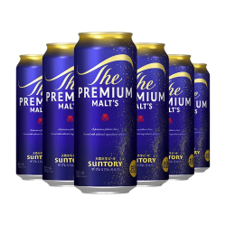 三得利 万志啤酒 500ml*5罐 日本进口三得利万志啤酒水神泡啤酒 万志水金罐啤酒 500mL 5罐