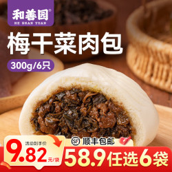 和善园 包子  梅干菜肉包300g(6只)