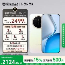荣耀 X80 Pro Max 11000mAh大电池 月影白 8GB+512GB 手机