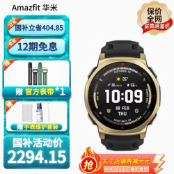 跃我 华米 T-Rex 3 Pro 离线地图 鎏金黑 44mm 智能手表