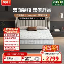 喜临门 工学舒脊家用独袋弹簧双层黄麻乳胶床垫 G