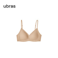Ubras 无尺码V领细吊带格纹文胸 均码