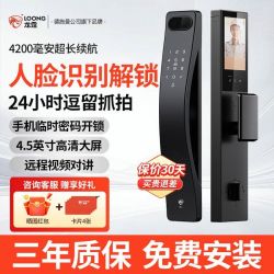 龙霆 A1F 3D人脸识别智能门锁