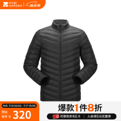 牧高笛冷山 牧高笛 冷山系列 轻薄防风立领羽绒服 钢琴黑 L