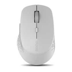 雷柏 M300G 2.4G蓝牙 双模无线鼠标 1600DPI 时尚灰