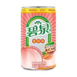 屈臣氏 碧泉柠檬茶蜜桃茶 饮料地道港式 碧泉混合(柠檬茶+蜜桃茶)190ML*12罐