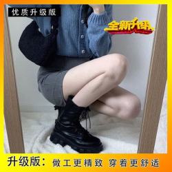 FOURDATRY 马丁靴夏季新款粗跟中筒38