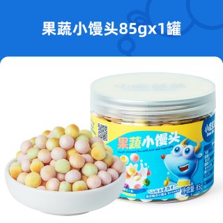 88VIP：小鹿蓝蓝 果蔬小馒头溶溶豆磨牙饼干85g×1罐