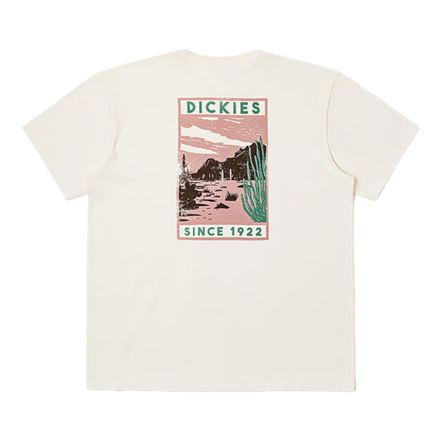 Dickies 男士纯棉短袖T恤 宽松圆领 白鹭白 M
