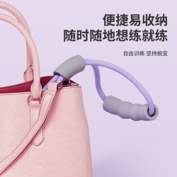 安踏 8字拉力器拉力绳开背拉力带弹力带拉伸美背扩胸肩颈力量 紫色升级加厚环保乳胶材质