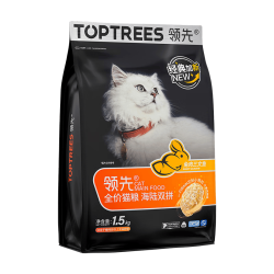 领先 海陆双拼猫粮成幼猫益生菌 兔肉三文鱼*1.5kg
