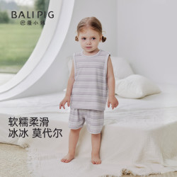 巴厘小猪 儿童无袖两件套