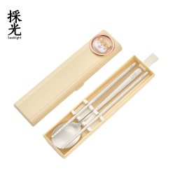 採光 Seeklight 纯钛筷子+勺子套装 收纳盒装