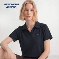 斯凯奇 女士2026新款春夏季吸湿针织短袖POLO衫舒适百搭 瓦肯 M