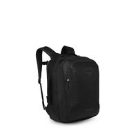 OSPREY Transporter 26+6 旅行包 - 可扩展个人物品背包带笔记本电脑套 - 轻质背包, 乌鸦黑