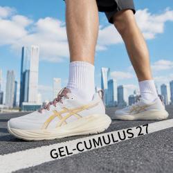 亚瑟士 GEL-CUMULUS 27男鞋透气耐磨舒适时尚潮流轻便透气跑步鞋运动鞋