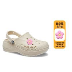 crocs 女士贝雅云彩洞洞鞋 沙滩鞋 户外厚底包头拖鞋