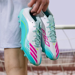 adidas 足球鞋男鞋 F50 MESSI LEAGUE AG钉鞋训练短钉低帮运动鞋