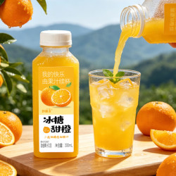 京典光年 &妙趣友西瓜汁芭乐汁甜橙汁凤梨汁饮品 冰糖甜橙汁 300mL*6瓶