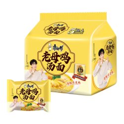 康师傅 方便面老母鸡汤面110g*5袋1件装泡面速食