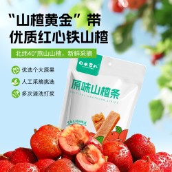 口水芽儿 t口水芽儿原味山楂条水果条儿童成人办公室零食120g