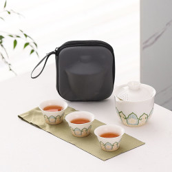 棠门 旅行户外简易陶瓷便携快客杯