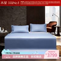 水星家纺 A类头层牛皮席三件套头层水牛皮凉席夏季软凉席子 巍澜烟屿牛皮软席三件套1.5米床