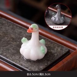 棠门 创意可爱精致变色茶宠绿