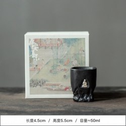 棠门 创意陶瓷家用无相佛杯