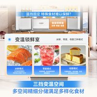 容声 BCD-511D30CZLBD 超薄嵌入式 星云灰 511L 十字对开冰箱