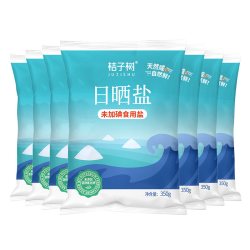 桔子树 日晒海盐未加碘食用盐 350g*8