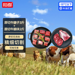 恒都 原切牛腱子3斤+牛腩块2斤