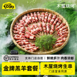 木屋烧烤 金牌羊肉串 内蒙科尔沁百日羔羊 40串