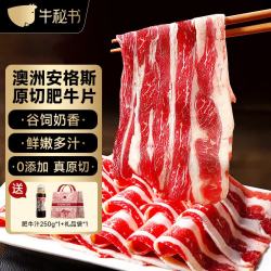 牛秘书 澳洲安格斯雪花肥牛片 600g