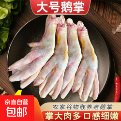 农家散养大鹅掌新鲜鹅脚鹅肉 500g/袋*4袋