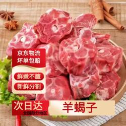 羊蝎子羊脖骨羊脊骨羊骨头羊肉 3斤 新鲜原切