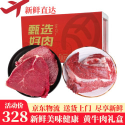 国产 黄牛肉 生鲜牛腱子牛腩牛肋排骨礼盒 8斤（5斤牛肉+3斤牛腩）