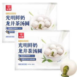 光明 龙井鲜奶汤圆 380g*2