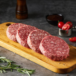 游牧御品 谷饲牛肉饼汉堡肉8片 1.6斤 牛肉 生鲜 牛肉馅 早餐饼 烤肉食材 谷饲牛肉饼800g